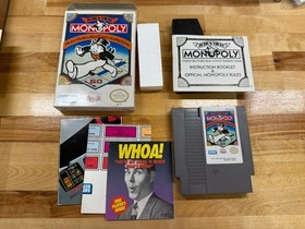 Monopoly Nintendo NES Complete CIB w/ Poster Manual Map Box Sleeve NICE