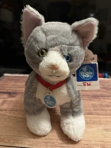 Build-A-Bear Workshop Promise Mascotas Gris Blanco Gato Peluche Heterocromía Etiqueta Elle - Imagen 1 de 16