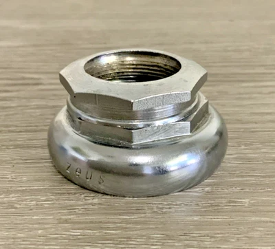 ZEUS CRITERIUM HEADSET CROWN NUT AND TOP CUP ONLY PANTO STEEL FRENCH THREADED - Image 1 of 4