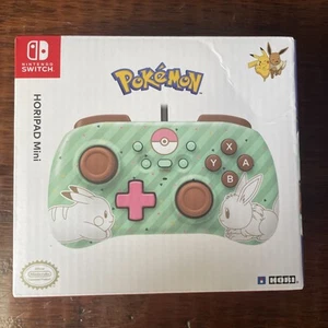 Hori HORIPAD Mini Controller for Nintendo Switch - Pokémon: Pikachu & Eevee NEW - Picture 1 of 5