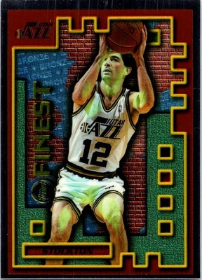 1995-96 Finest #M29 John Stockton Mystery - Image 1 of 2