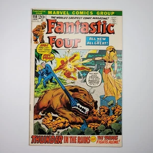 Marvel Comics Fantastic Four #118 FN 1972 The Inhumans Thunder in the Ruins - Imagen 1 de 10