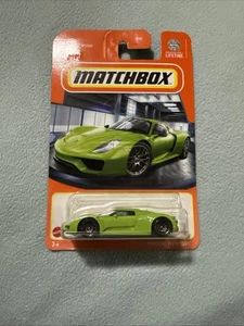 2024 Matchbox Porsche 918 Spyder #45 Lime Green 1/64 Scale DieCast Sports Car  - Picture 1 of 7