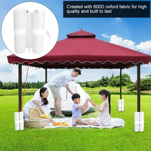 (Blanco) Bolsas de arena con dosel 600D tela Oxford pesas con dosel para hasta lata MU - - Imagen 1 de 12