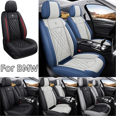 Fundas de asiento de auto de cuero PU para BMW X3 X4 X5 X6 X7 G06 F96 F86 F 5 asientos cobertura completa Foto 1 de 4
