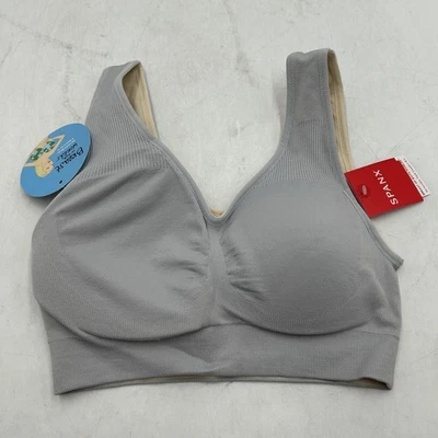 SPANX Breast of Both Worlds Reversible Comfort Bra, Light Nude/Cloud, Size M - Image 1 of 4