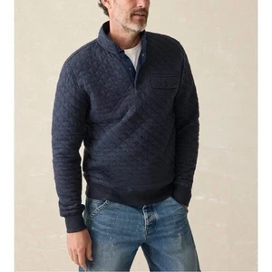 Faherty Epic Quilted Fleece Pullover Snap Sweatshirt - Bild 1 von 6