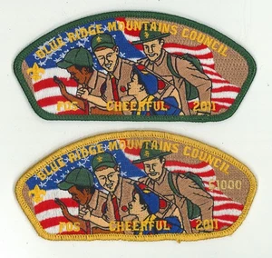 USA BOY SCOUTS OF AMERICA - BLUE RIDGE MOUNTAINS COUNCIL SHOULDER PATCH FOS 2011 - Picture 1 of 2