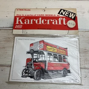 KARDCRAFT CARD KIT K TYPE 1919 LONDON GENERAL OMNIBUS COMPANY 1/76 SCALE - Picture 1 of 2