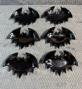 6 Stück Halloween Fledermaus Kaffeelöffel Rest Schwarz Keramik Fledermaus Teelöffel Halter Spuk - Bild 1 von 4