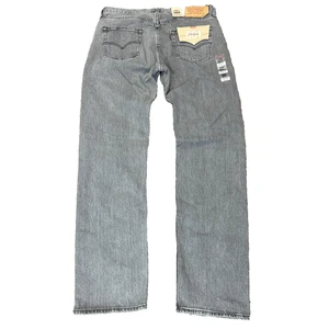 Levis 501 Jeans Mens 34*x34 Button Fly Grey  Denin - Brand new with tags - READ - Picture 1 of 14