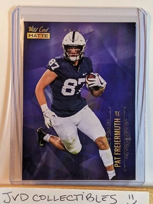 Pat Freiermuth Premier Rookie Card 2021 Wild Card Matte Football NFL Card MBC-33 - Image 1 of 3