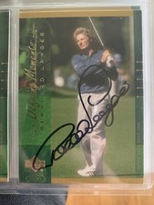Bernhard Langer autographed Upper Deck golf trading card 