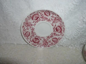 Plato de taza platillo diseño rosa Mayflower siracusa True China Carefree - Imagen 1 de 3