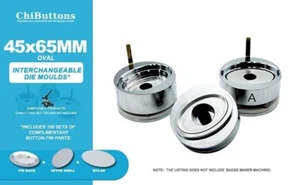 Ovalado 45*65mm Nuevo Troquel Molde Insignia Fabricante Botón Herramientas de Artesanía - Imagen 1 de 6
