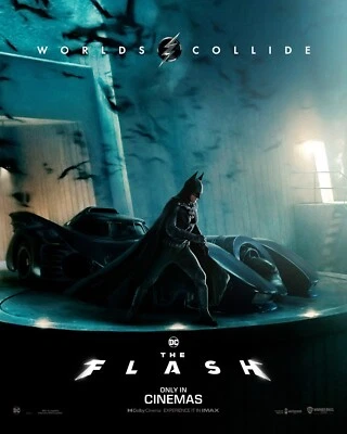 2023 The Flash Movie Poster 11X17 Dark Knight DC Comics Gotham City Batman 🦇⚡🍿