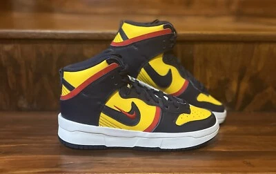 Nike Dunk High Up Rebel Michigan Retrô Milho Marinho Feminino Tamanho 9 DH3718-701 Novo - Imagem 1 de 4