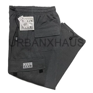 PRO CLUB MEN'S FLEECE CARGO SWEATPANTS HEAVYWEIGHT *5 COLORS XS-3XL - Picture 1 of 9