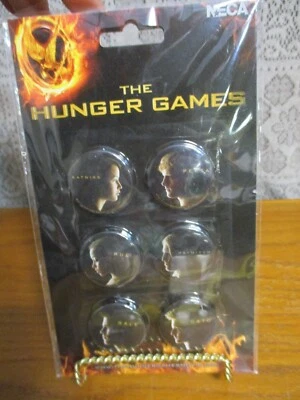 NECA - Character 6 Pin Set "The Hunger Games" Movie Replica Props - SIP - Image 1 of 4