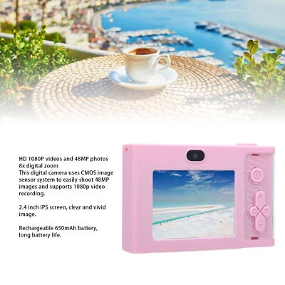 1080P 48MP Digital Camera Compact Point And Shoot Camera With 8X Digital Zo Kit - Image 1 of 4