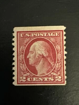 US stamp Scott # 444...George Washington 2 Cent...1914.. Used...SCV $40 - Image 1 of 2