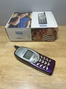 Nokia 3285 BA Purple Vintage Rare With Box Untested - Photo 1 sur 9