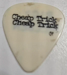 ONLY ONE! RARE CHEAP TRICK RICK NIELSEN GUITAR PICK EARLY 80's TRANSLUCENT WHITE - Picture 1 of 2