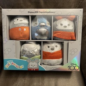 Squishmallows 5" Disney 100th Anniversary 5-Pack Each Squish Has Individual Tag - Picture 1 of 2