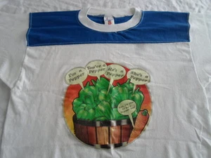 Vintage Dr Pepper Parody Humor Iron On T-Shirt Ringer Small Medium 80s - Picture 1 of 10