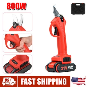 21V 30mm Electric Cordless Pruning Shears Secateur Branch Scissor Cutter Pruner - Picture 1 of 13