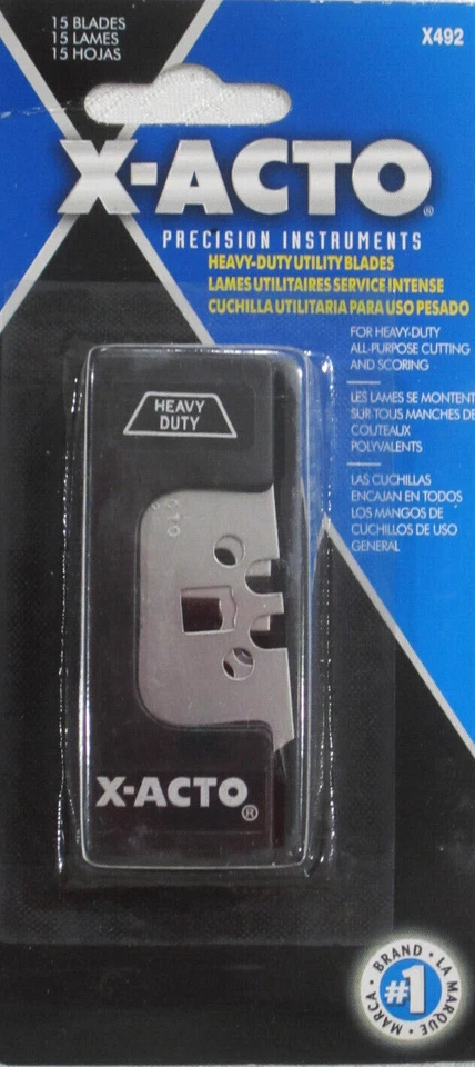 X-ACTO Knife Blades Heavy Duty Utility Blades 15 Blades (X492) ITEM 32 # 451