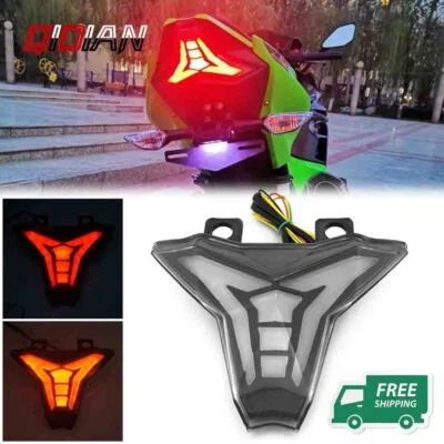Motorcycle Integrated Tail Light Turn Signal Lamp For ZX6R ZX10R ZX4RR 2016-2025 - Image 1 of 4
