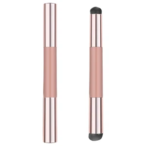 Cepillo de labios de silicona de doble cabeza 2 en 1 aplicador de maquillaje de silicona reutilizable de sílice - Imagen 1 de 10