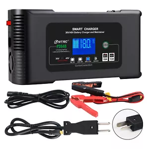 Smart Golf Cart Battery Charger Crowfoot Plug 2 Prong 36V 48Volt Trickle Charge - Picture 1 of 10
