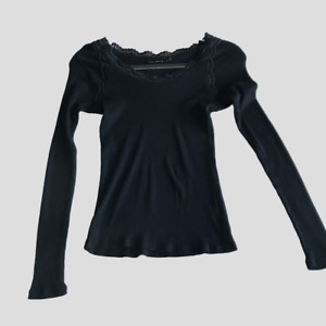 The Limited size XS black Top blouse t-shirt lace