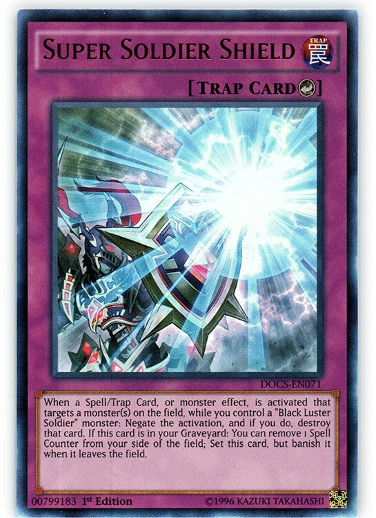 1 x Super Soldier Shield - DOCS-EN071 - Ultra Rare - 1st Edition Near Mint, Engl - Image 1 of 1