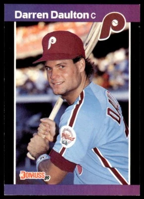 1989 Donruss Baseball Card Darren Daulton Philadelphia Phillies #549 - Image 1 of 2