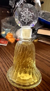 Avon 1980 Charisma Cologne Crystal Snowflake Christmas Bell 3.75 oz. Damaged Box - Picture 1 of 4