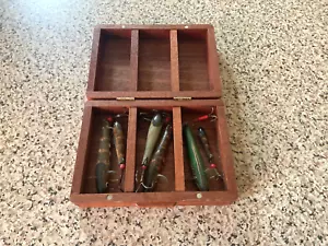 SUPER GROUP OF 6 ALLCOCK FEATHERO SPINNING MINNOWS - Picture 1 of 9