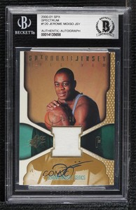 2000-01 SPx Auto Jerseys Spectrum /25 Jerome Moiso #120 BGS Encased Rookie RC