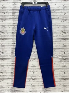 Chivas Guadalajara Puma Jogger Sweatpants Men's Small Blue Slim Fit Tapered - Picture 1 of 11