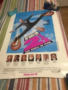 PÓSTER FIRMADO ""SCOTT"" LESLIE NIELSEN (MUERTO 2010) ""PISTOLA DESNUDA 2 1/2 EL OLOR DEL MIEDO - Imagen 1 de 12