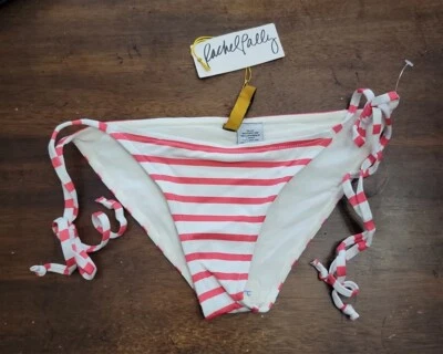 Nuevo con etiquetas Rachel Pally XS Kauai Bikini Lateral Corbata Rojo Blanco Fondo de Natación 123466 Foto 1 de 2