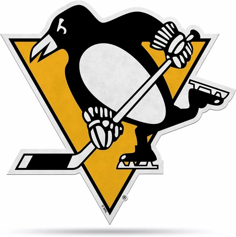 Pittsburgh Penguins Pennant Shape Cut Primary Logo Cover