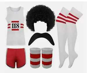 118 Party Costume Mens Women Hen Do Stag Marathon Vest Short Full Set Outfit - Picture 1 of 12