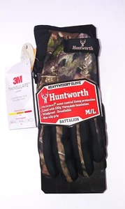 Huntworth Battalion HEAVY WEIGHT Gloves size M/L NEW Mossy Oak - Picture 1 of 3