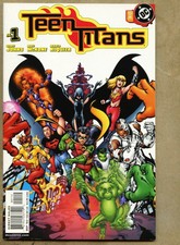 Teen Titans #1-2003 nm- 9.2 2nd Variant cover Mike McKone Geoff Johns