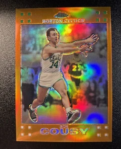 2007-08 Topps Chrome #46 Bob Cousy Orange Refractor /199 HOF Boston Celtics - Picture 1 of 7