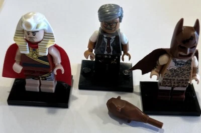 LEGO Batman Serie de Películas Minifiguras Lote - Rey Tut y Hombre de las Cavernas Batman / Gordon Foto 1 de 3