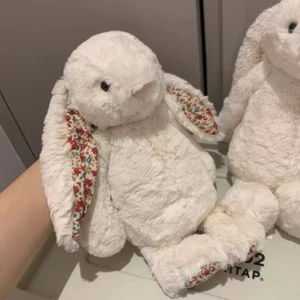 Jellycat Blossom Bashful Bunny Plush Rabbit Sitting Height 31cm Cream - Picture 1 of 8